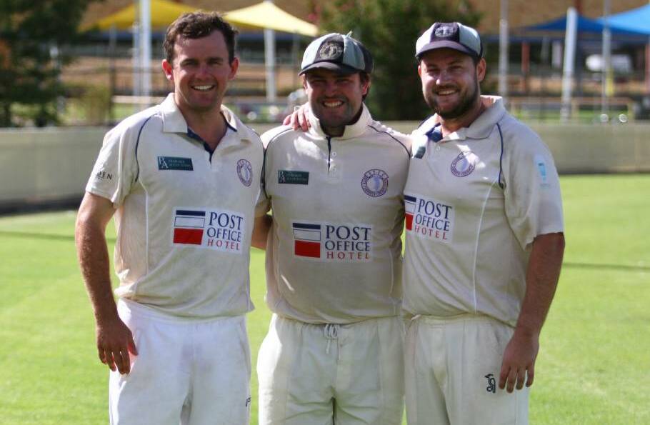 THREE AMIGOS: Angus McNeill, Tom Groth and Troy Osborne - the sole survivors of the side's five consecutive grand final losses.