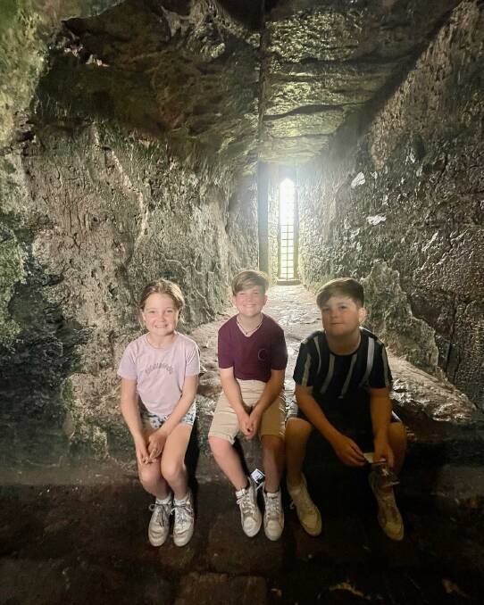 Alexia, Jax and Xavier visit Blarney Castle and Gardens. Picture supplied