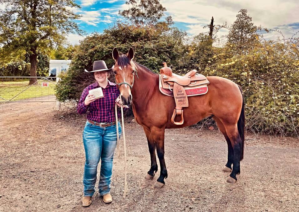 Sophie and Buck after their win at Ranch Sorting Dubbo last weekend. Picture supplied