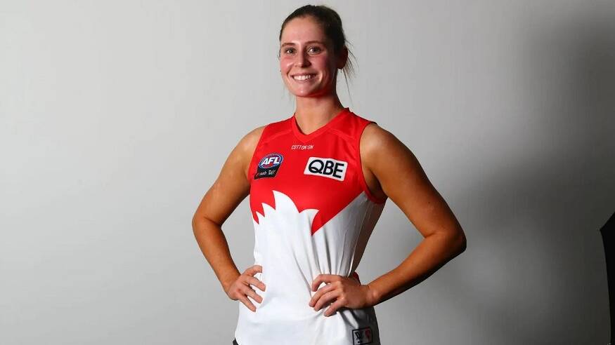 Former Gunnedah local and current Swans AFLW player Alice Mitchell is one of the three professionals bound for the region. 