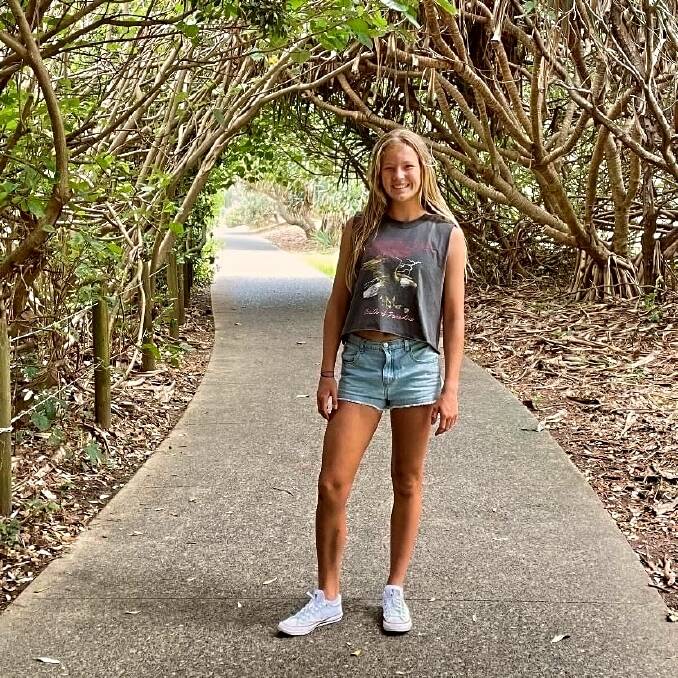 Gunnedah teen Isabella Sawyer hopes to travel the world via athletics. Picture Facebook 