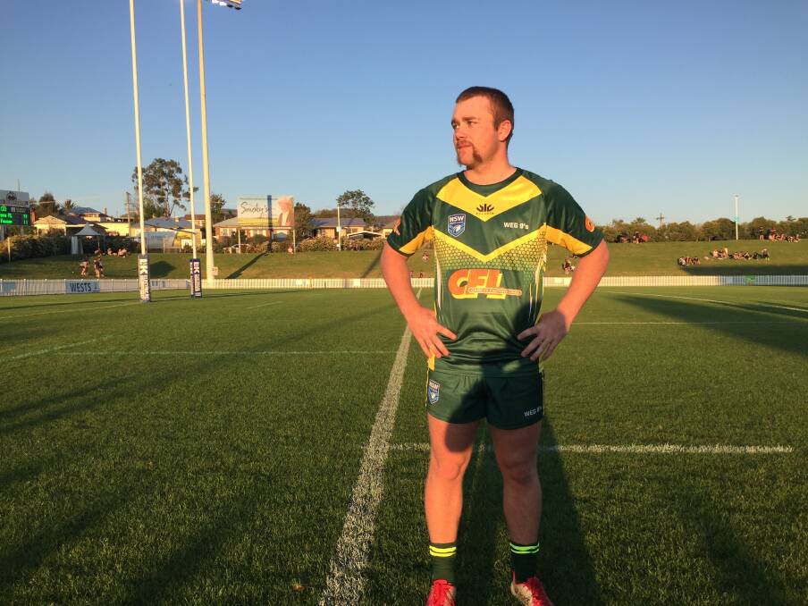 ON FIRE: Reid at Scully Park on Saturday. He crossed three times in Carey's Freight Lines' two wins in round one of the Wests Entertainment Group 9s.