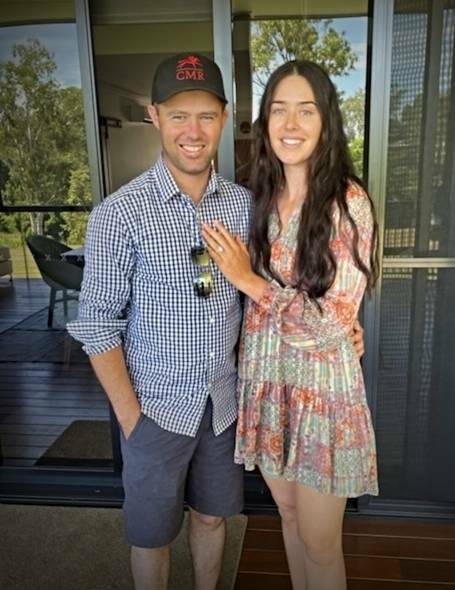 FOND MEMORY: Morgan and Goodsell holiday in North Queensland in December. It was on the trip that he proposed to her. Photo: Supplied