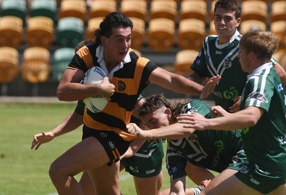 Rampaging Logan Spinks, seen here against the Rams, will lead the Tigers on Sunday. Picture by Gareth Gardner 