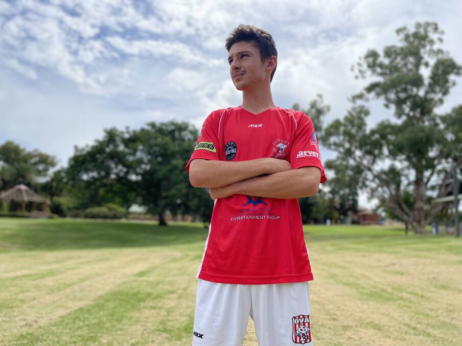 TEEN TALENT: Aden Hall has emerged as one of the region's most promising young footballers. 