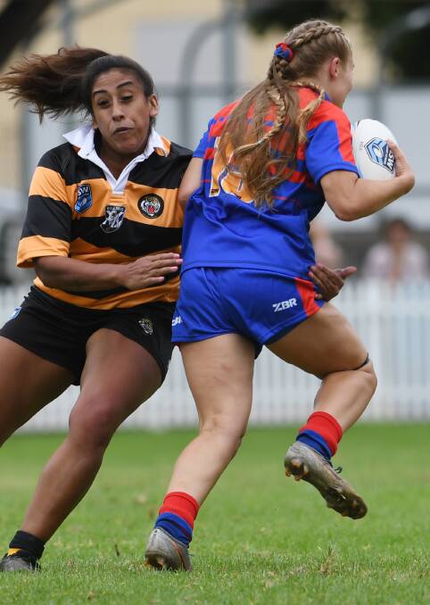 'LIKE OLD TIMES': When Tunamena made her first tackle against the Knights, her nerves "went out the window".