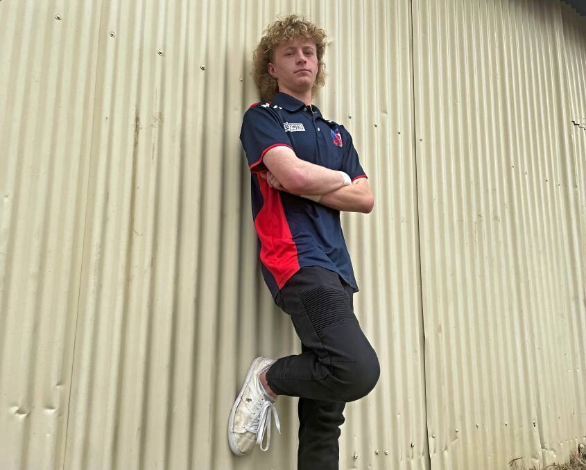 Cooper Anderson chills at Kootingal Recreation Reserve. Picture by Mark Bode