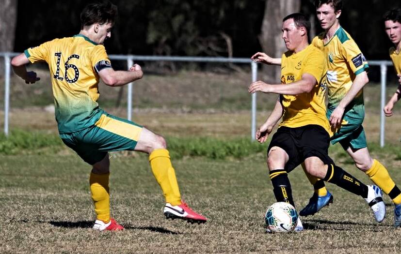 COMMITMENT: Harley Cheetham plays for Gunnedah FC despite now living in Coffs Harbour. 