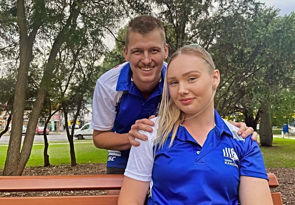 Hall and his partner, Melanie Young, made their captaincy debuts at the Roos this year. In April, 2023, they spoke to the Leader at Bicentennial Park. File picture by Mark Bode