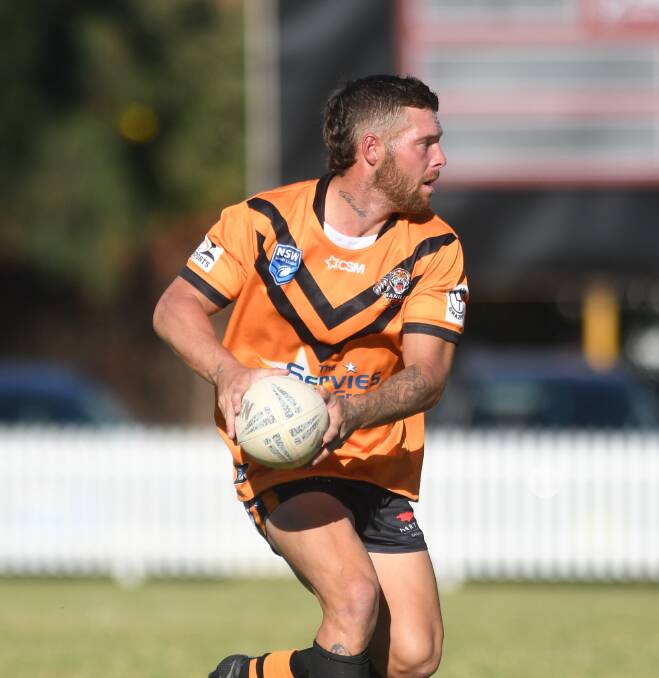 TALISMAN: Tigers captain-coach Mitch Doring has posted a try double in a loss to the Magpies. 