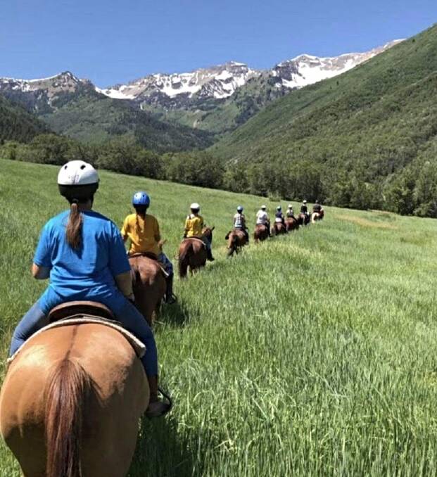 Horse riding is among the camp's activities. Picture supplied 