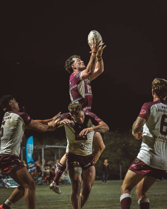 Fisher flies high against the Burleigh Bears. Picture supplied