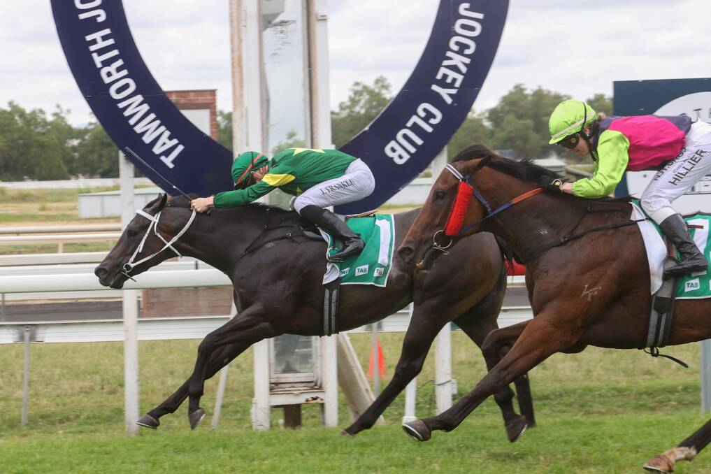 Franklin steers the Morgan-trained Soopat to victory. Picture by Bradley Photos