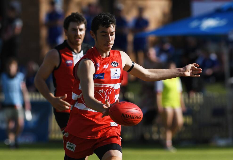Cosgrove produces "spectacular marks" and has a "sharp sense of goal", says Swans president Josh McKenzie. Picture by Gareth Gardner 