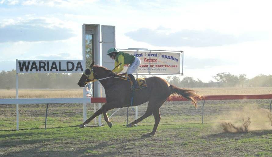 COUNTRY FLASHBACK: Mr Malu wins at Warialda in 2019, the last time a meeting was held there. Photo: Bradley Photos.