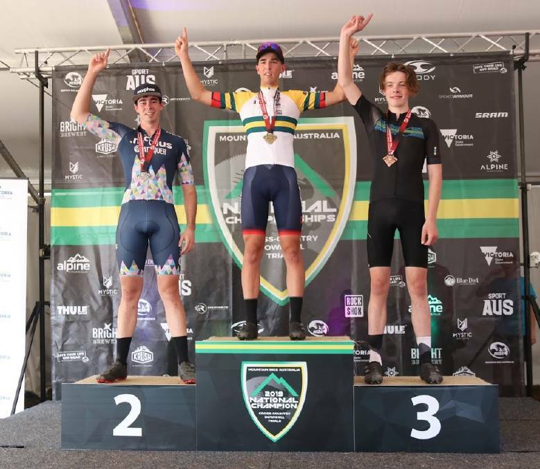 YEAR TO SAVOUR: Tamworth's Nick Chisholm finishes second at the under-19 cross-country nationals this year. Photo: Supplied
