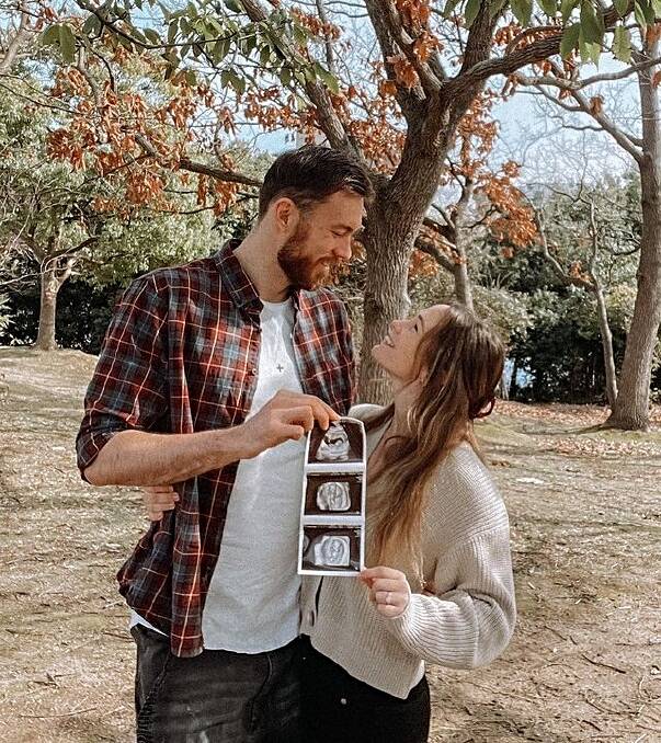 Nick and Emily Kay announce their pregnancy on Instagram. Picture Instagram