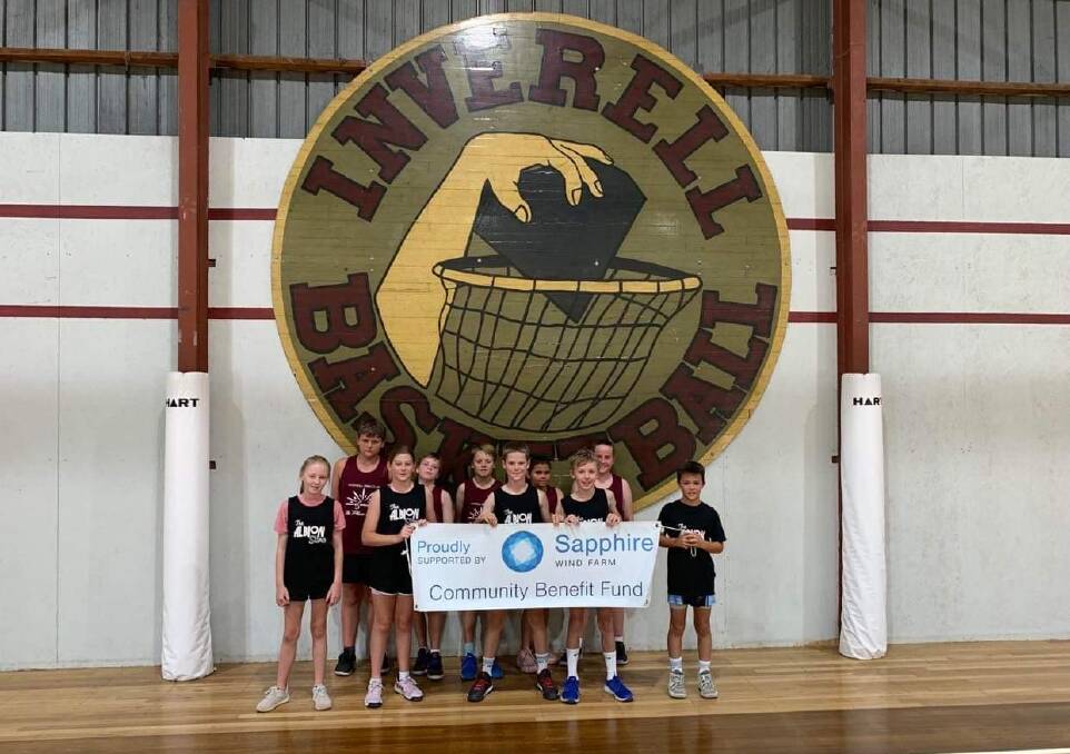 The Inverell Basketball Association received almost $5000 from the Sapphire Wind Farm Community Benefit Fund.