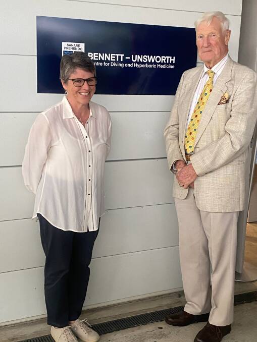 Dr Ian Unsworth (right) at the renaming ceremony at Sydney's Prince of Wales Hospital. Picture supplied. 