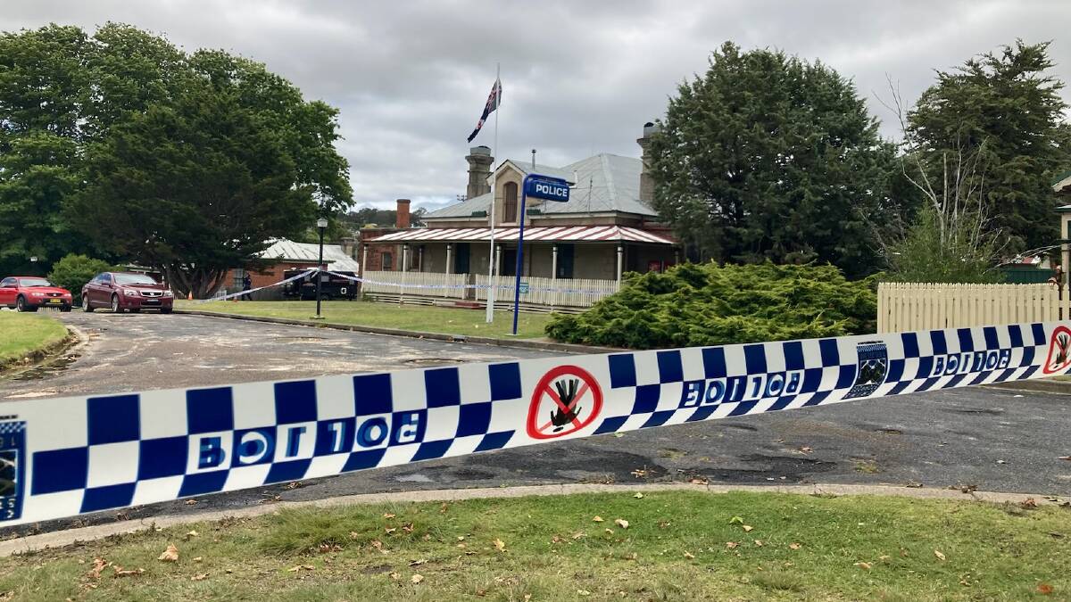 Tenterfield Police Station pictured on January 20, 2023 the day after Corey Selby was fatally shot. 