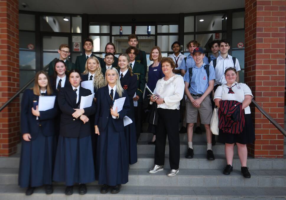 Students competed in a mock trial at Tamworth courthouse. Pictures by Gareth Gardner