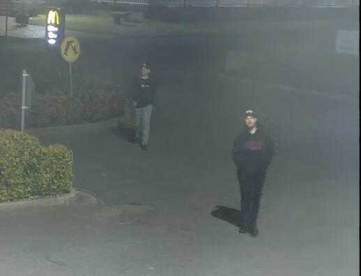 CCTV was released in November, last year, of two men wanted for questioning as part of the investigation. Picture supplied by NSW Police