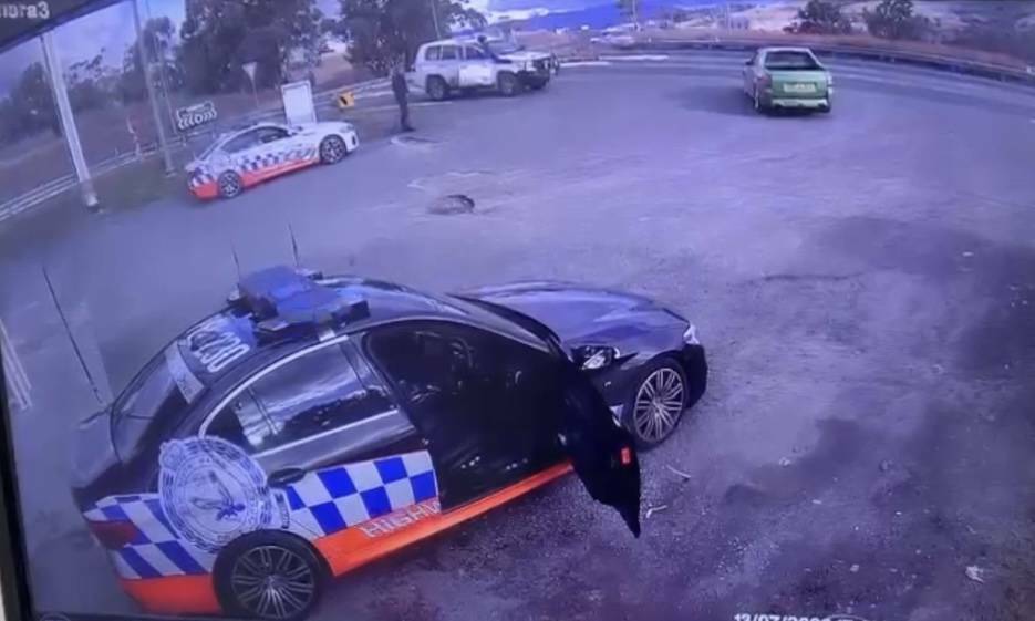 The man was taken into custody after his dramatic arrest at a Willow Tree truck stop and was brought before the court in Tamworth. Picture supplied