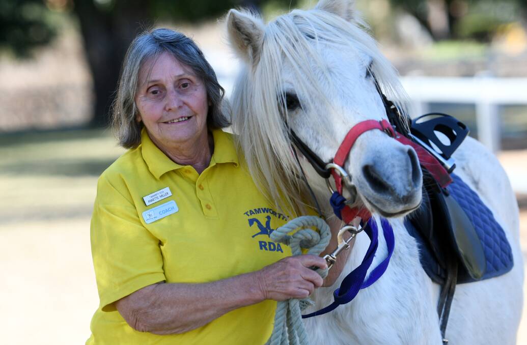 REWARDING: Annette Miller has been a volunteer at Tamworth Riding for the Disabled for more than two decades, and said she plans on keeping it up. Photo: Gareth Gardner