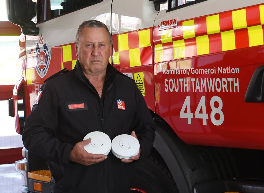 Fire and Rescue NSW Superintendent Tom Cooper said a working smoke alarm gives people time to escape the flames. Picture by Gareth Gardner