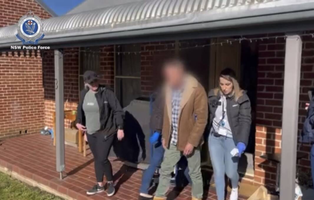 The man was arrested at an Armidale home in September after a months-long investigation by specialist detectives. Picture by NSW Police