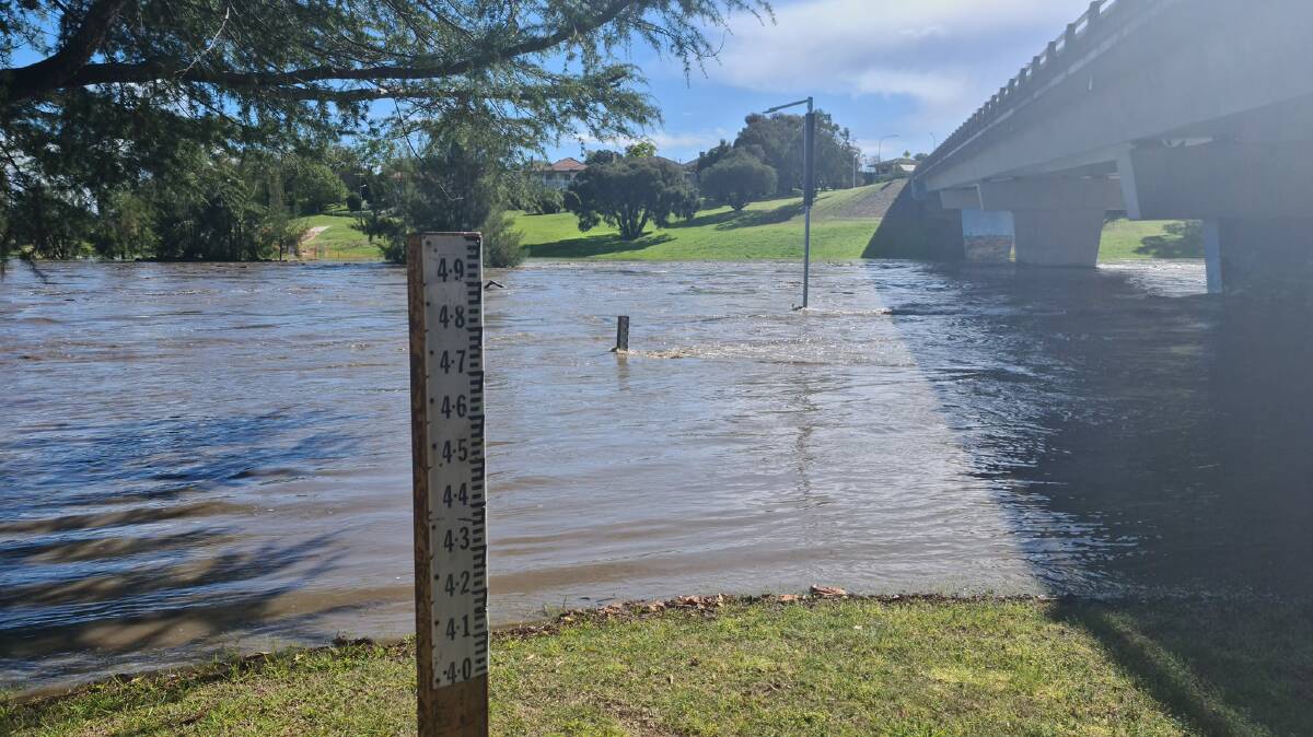 The Macintyre River in Inverell was flooded last week and is on flood watch again. Picture by NSW SES Inverell