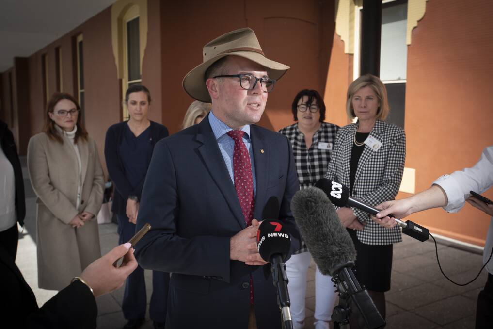 Member for Northern Tablelands Adam Marshall told media on Wednesday he would sponsor the petition to parliament next week. Picture by Peter Hardin
