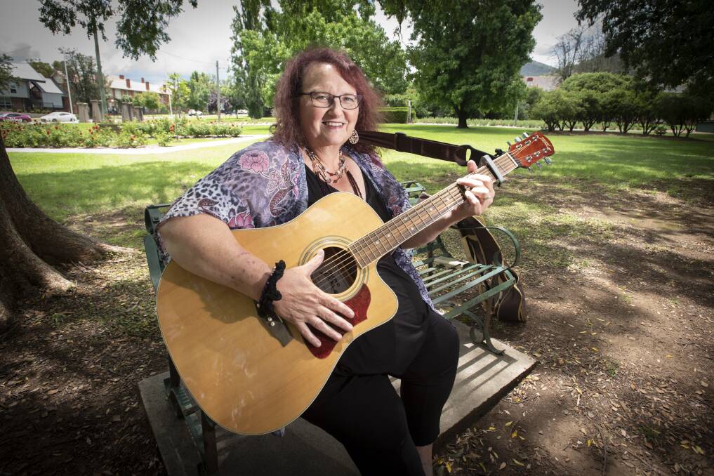 WINNER: Tamworth's Wendy Wood won the Country Ballad of the Year section at the 2021 Tamworth Songwriters' Association annual awards. Photo: Peter Hardin