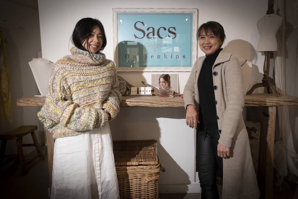 END OF AN ERA: Sacs on Jenkins was run in collaboration with Teresa's eldest daughter Emily (left) who also has an interest in fashion. Photo: Peter Hardin