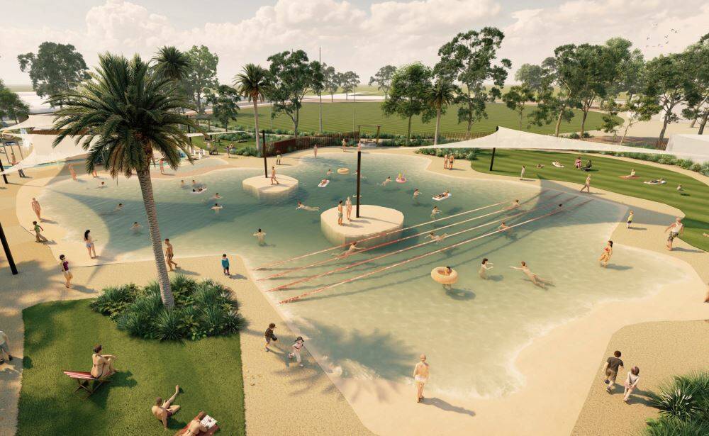 The proposed $12 million Tamworth Adventure Pool would free-of-charge with a focus on lifestyle and recreation. Picture by Tamworth Regional Council 