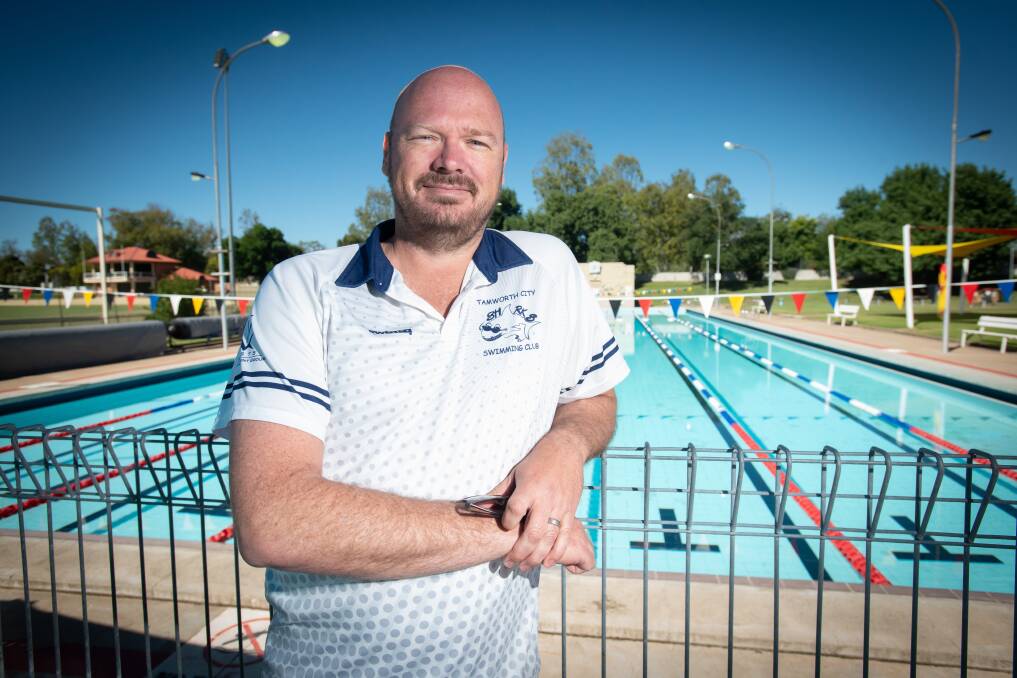 Tamworth City Swimming Club committee member Andrew Pearson. Picture by Peter Hardin 