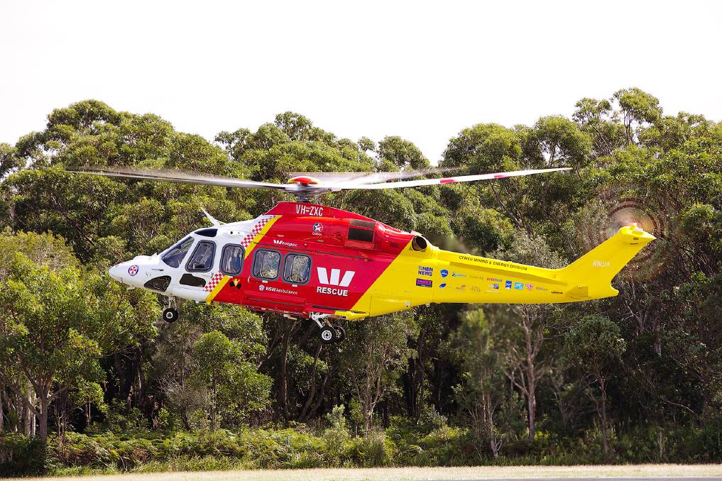 RAPID RESCUE: Westpac crews were needed on Saturday evening for an inter-hospital transfer from Inverell to Tamworth. Photo: supplied, file.