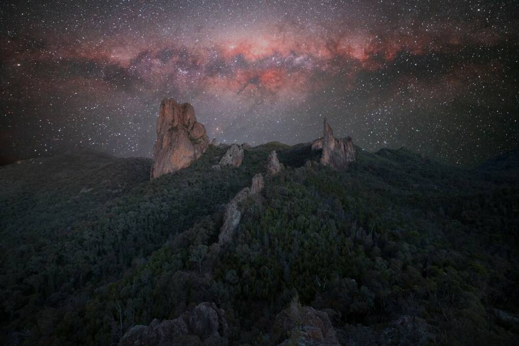Ben Heaton's photo at the Warrumbungle National Park earned him the joint winner of the Landscape and Vistas section of the competition. Picture by Ben Heaton