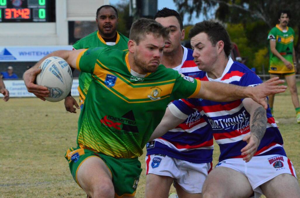Boggabri Kangaroos captain, Matt Gillham, picked up a try to help propel his side to victory on Saturday. Picture by Sue Haire. 