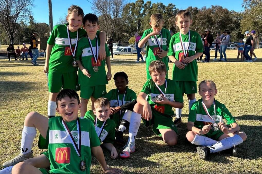 The Hillvue Rovers under 10s performed superbly and, more importantly, showed that they were good sports over the weekend. Picture by Hillvue Rovers. 