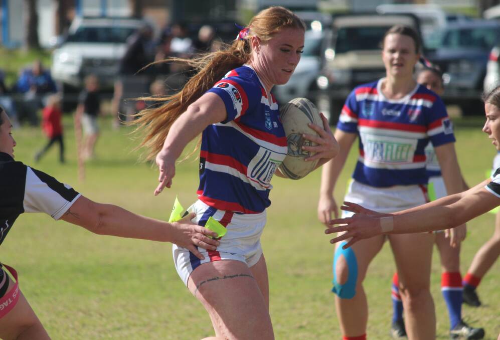Rankmore initially told the Bulldogs she wouldn't be playing footy in Gunnedah this year, but couldn't resist once she got the call to return. Picture by Zac Lowe.