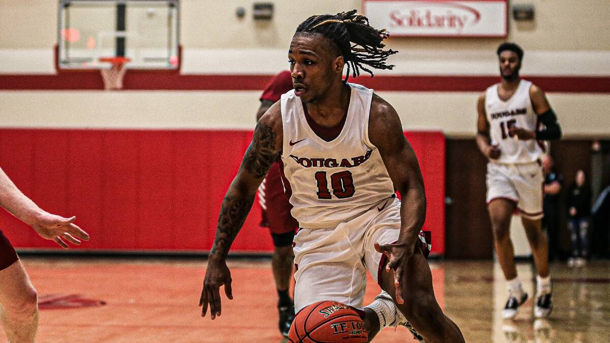 Allante Harper (pictured here playing for the Indiana University Kokomo Cougars in the 2021/22 season) will be a valuable addition to the Thunderbolts in 2023. Picture Indiana University Kokomo Athletics. 