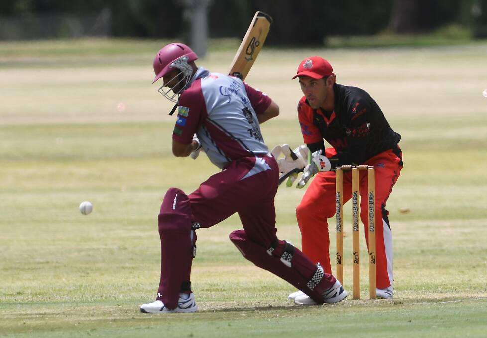 Dave Mudaliar (pictured batting against North Tamworth in early 2022) was one of a number of players to depart from West Tamworth ahead of the 2022/23 season for personal reasons. Picture by Gareth Gardner. 