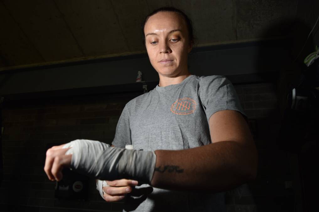 Prepared: Prest, who trains out of Black 'n' Blue Boxing under David Syphers, believes she can win her first pro title on Saturday night. Photo: Ben Jaffrey.