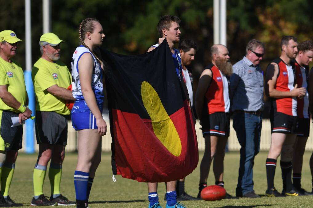 AFL North West celebrated its first Indigenous Round of 2023 today. Picture by Gareth Gardner. 