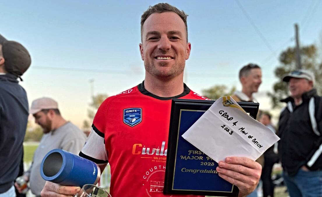 On a premiership high, among his teammates and supporters of the North Tamworth Bears, Scott Blanch called time on his decorated career. Picture by Zac Lowe.