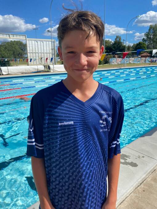 All smiles: Young Emmett Hall is another of the Tamworth City Swimming Club team that will travel to Sydney this Friday. Photo: Supplied.