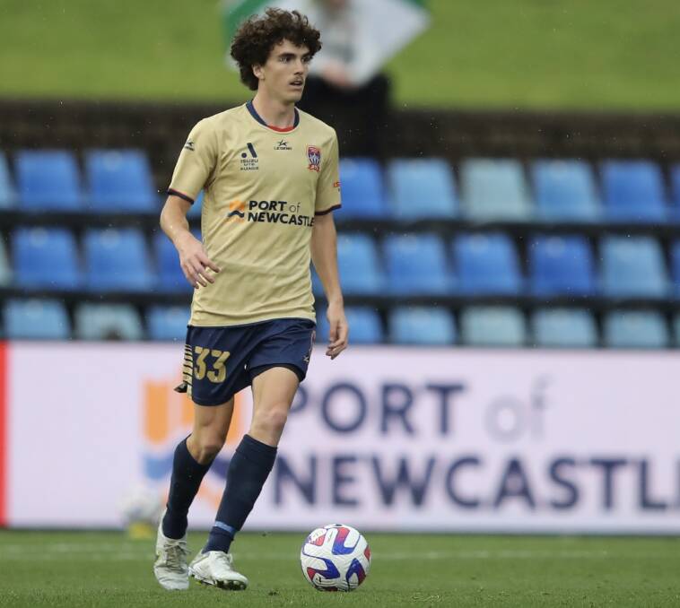 Mark Natta has impressed after debuting for the Newcastle Jets and looks forward to connecting with their Tamworth fanbase. Picture by Grant Sproule.