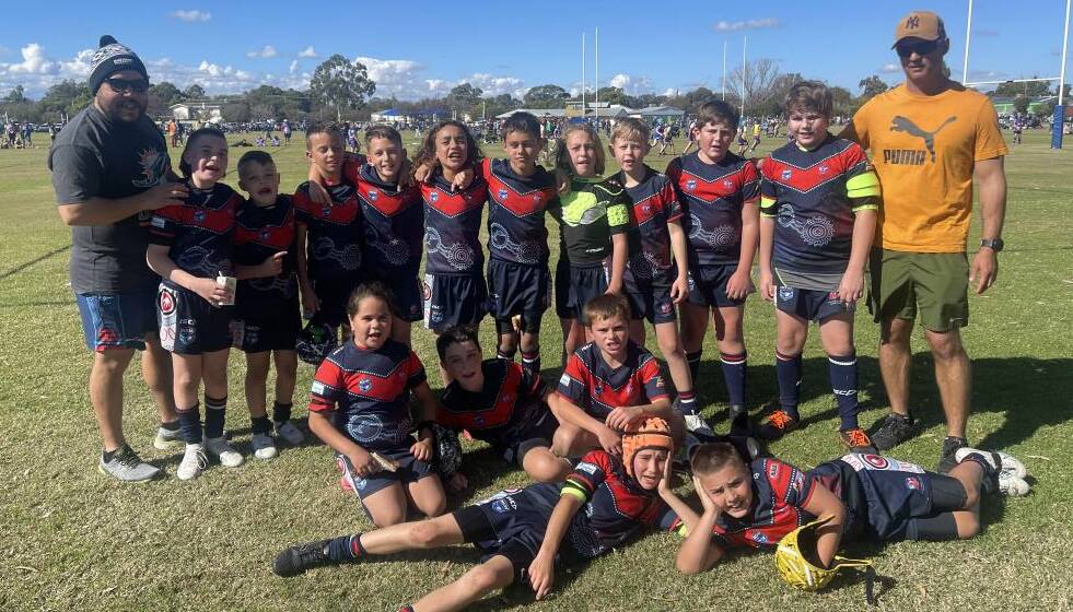 The Kootingal Moonbi under 11s are a close-knit side who interact outside of rugby league. Picture supplied.