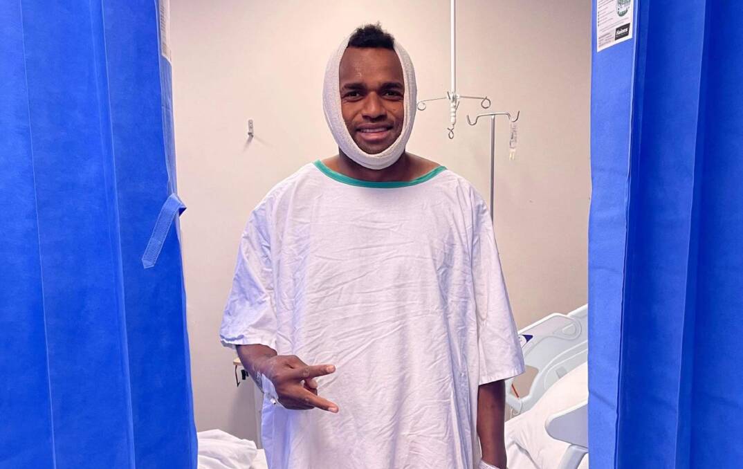 Marika Kuriyalavou faces a long path to recovery from the badly broken jaw he suffered against Moree on Saturday. Picture supplied.